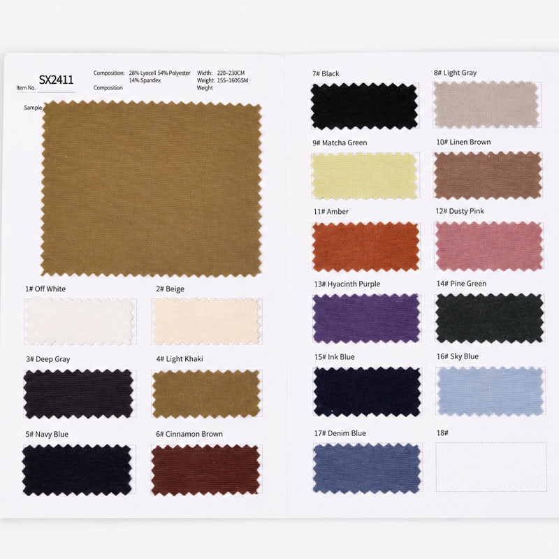 230GSM Silk Blend Heavyweight T-shirt Fabric with Sorona